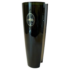 Christian Dior Dark Green Glass Vase