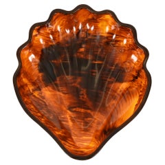 Ciotola decorativa Christian Dior in lucite tartarugata, Italia, anni '70