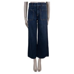 CHRISTIAN DIOR Pantalon de jean évasé DENIM COUTURE 2021 en coton bleu foncé, taille 36 XS