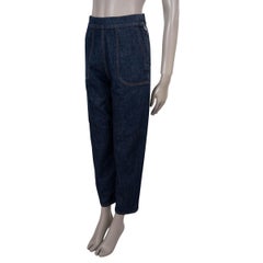 CHRISTIAN DIOR Deep blue cotton 2022 8 D06 STRAIGHT Jeans Pants 38 S