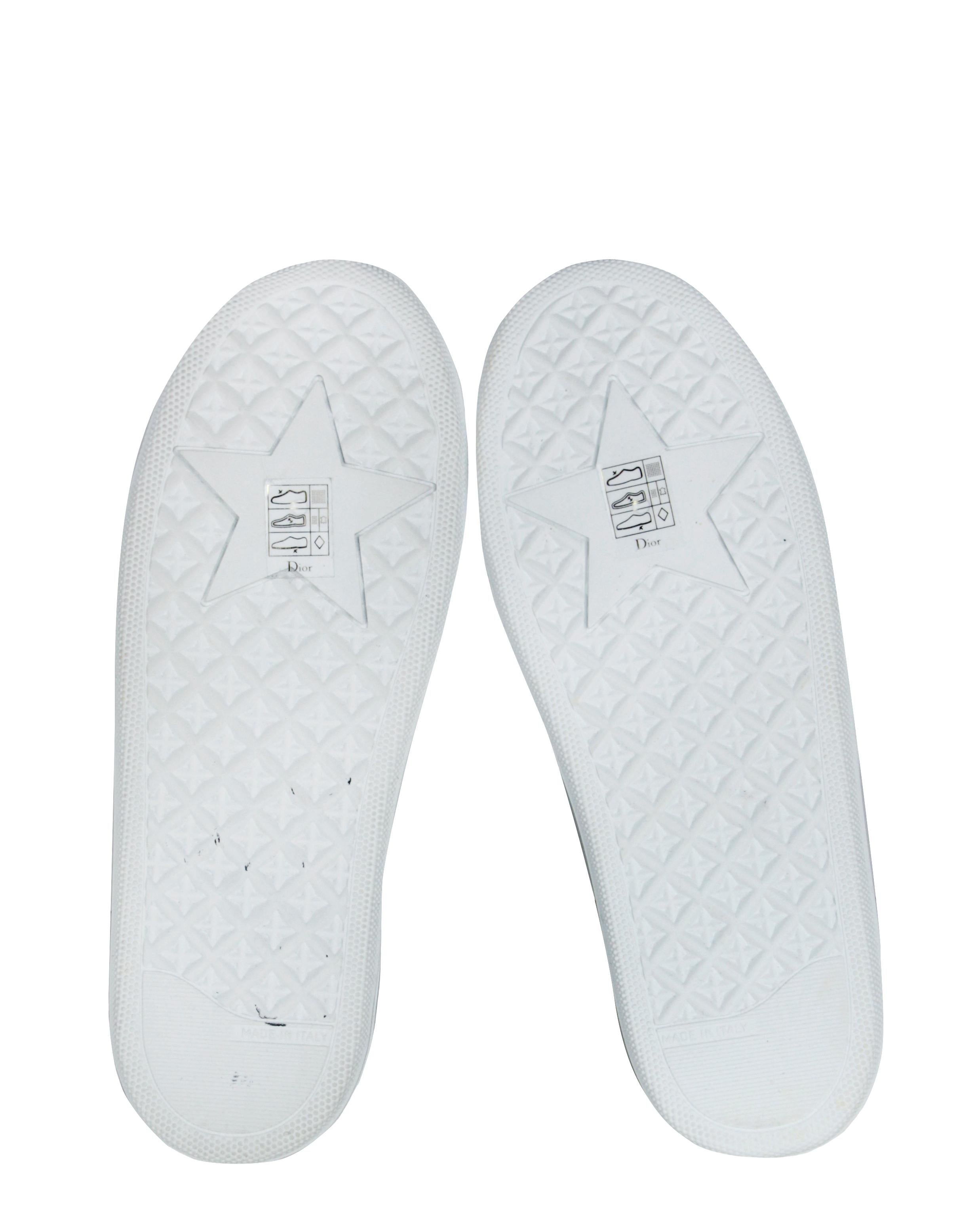 Christian Dior Deep Blue Monogram Oblique Solar Slip On Sneakers sz 38 1