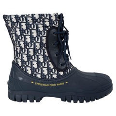 CHRISTIAN DIOR Deep Blue nylon 2020 D-VENTURE RAIN BootsShoes 38