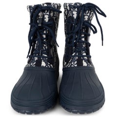 CHRISTIAN DIOR Deep Blue nylon 2020 D-VENTURE RAIN BootsShoes 38.5