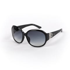 CHRISTIAN DIOR “Delicacy F” Ltd Ed. Black Swarovski Crystal Oversized Sunglasses