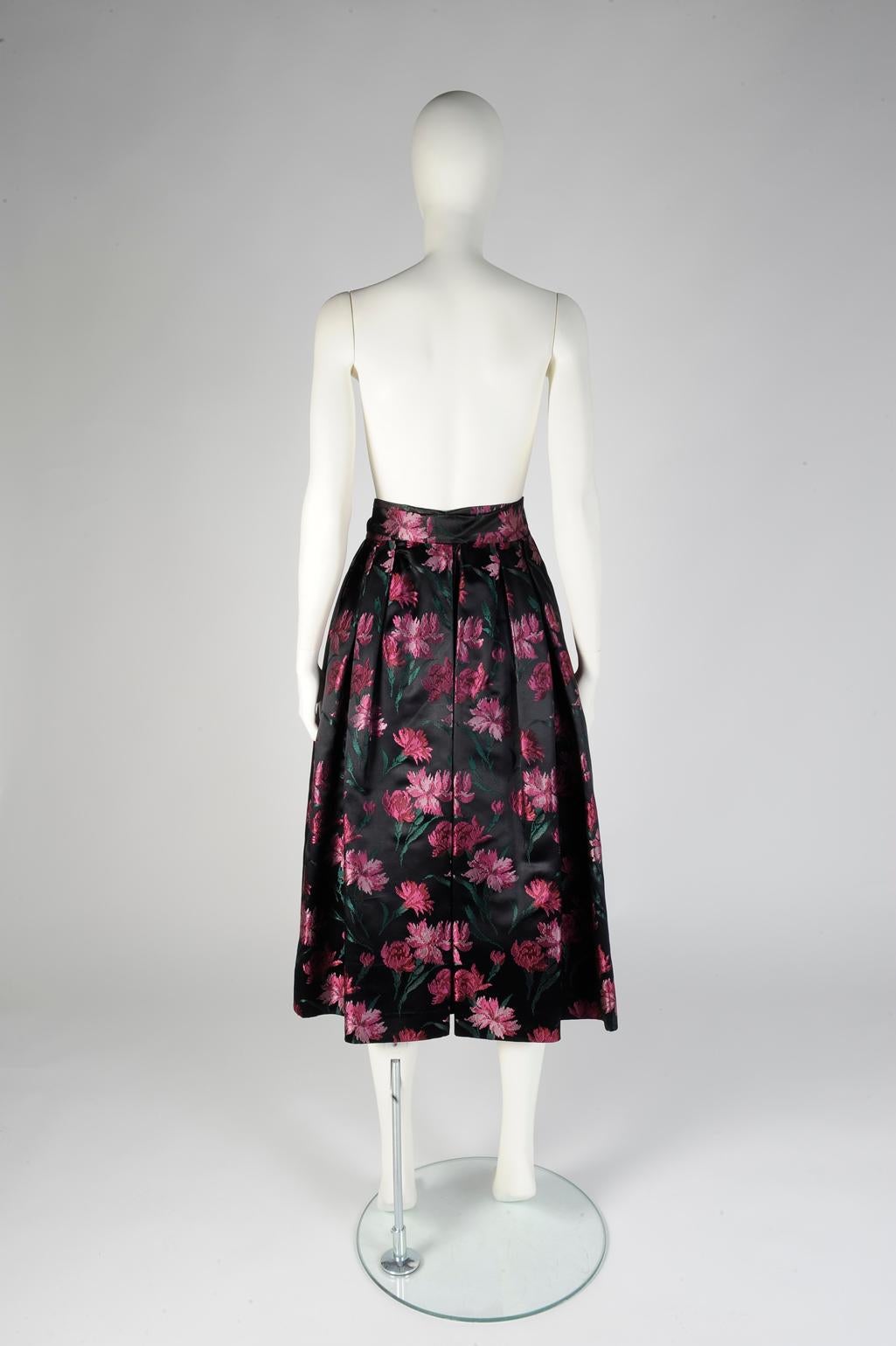 Women's Christian Dior Demi Couture Belted Evening Puff Skirt, Circa 1953