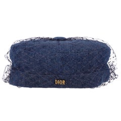 Christian Dior Denim Arty Veil Beret Cap