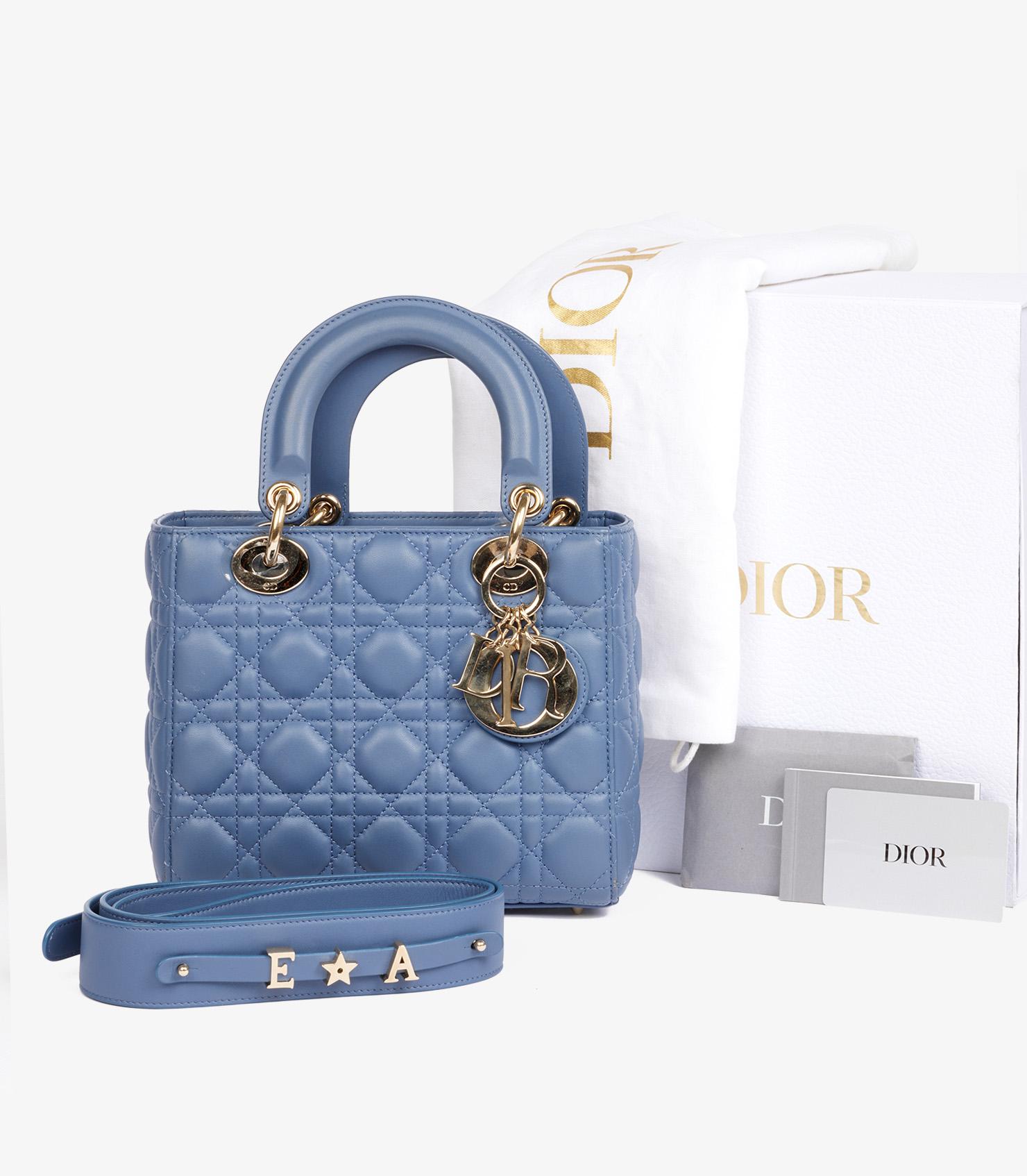 Christian Dior Denim Blue Quilted Lambskin My ABCDior Small Lady Dior 6