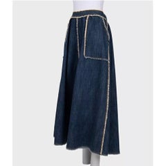 Christian Dior Denim Full Skirt - Size FR40 / L
