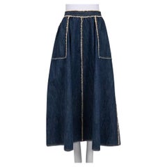 Christian Dior Denim Full Skirt - Size FR40 / L