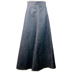 Christian Dior Denim Maxi Skirt Size 38