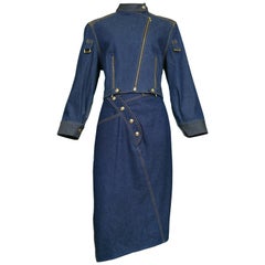 CHRISTIAN DIOR  Denim Runway Skirt Ensemble 2000