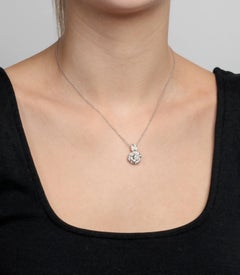 Christian Dior  Diamond 18ct White Gold Small Rose Bagatelle Necklace