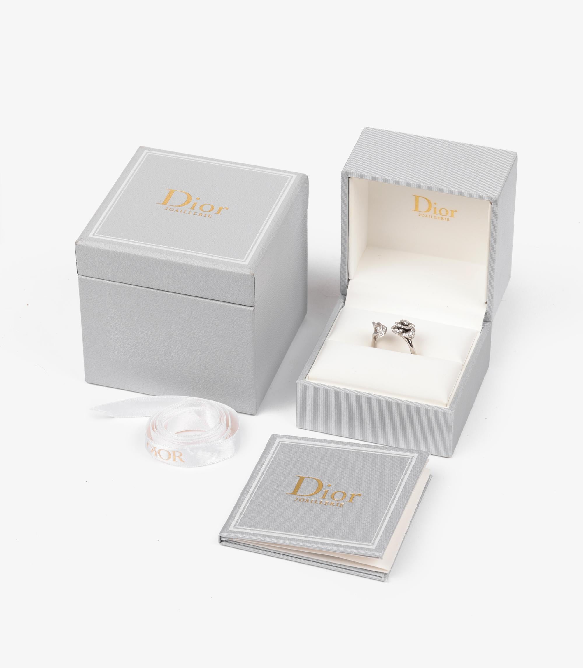 da uomo o donna Christian Dior  Collana Bagatelle piccola con diamanti in oro bianco 18 ct. in vendita