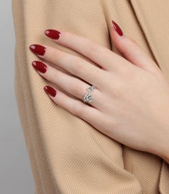 Christian Dior  Diamond 18ct White Gold Small Rose Bagatelle Ring