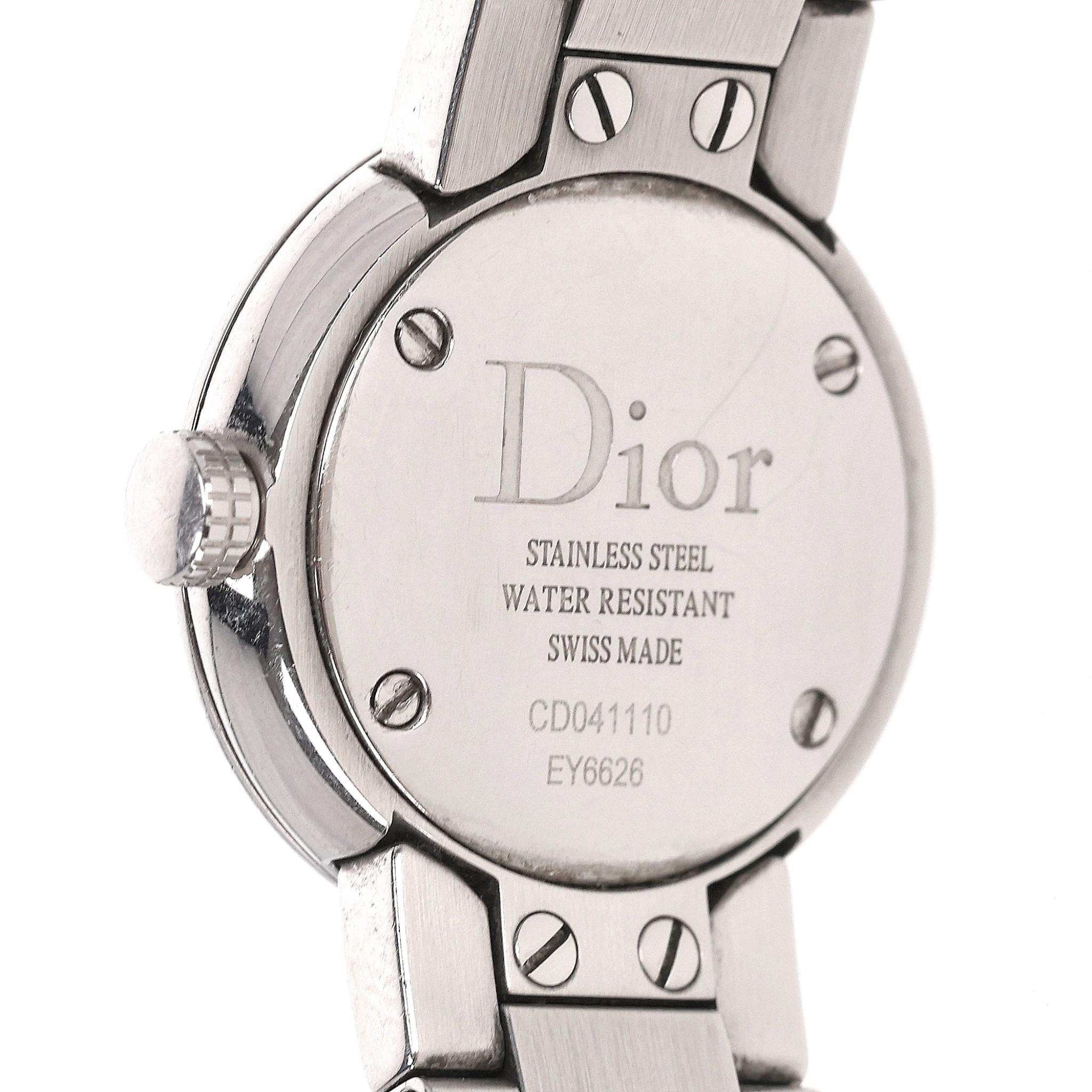 Christian Dior Diamond Dot Dial & Mother Of Pearl Baby D Watch 1