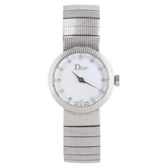 Reloj Christian Dior Baby D con esfera de diamantes y puntos y madreperla