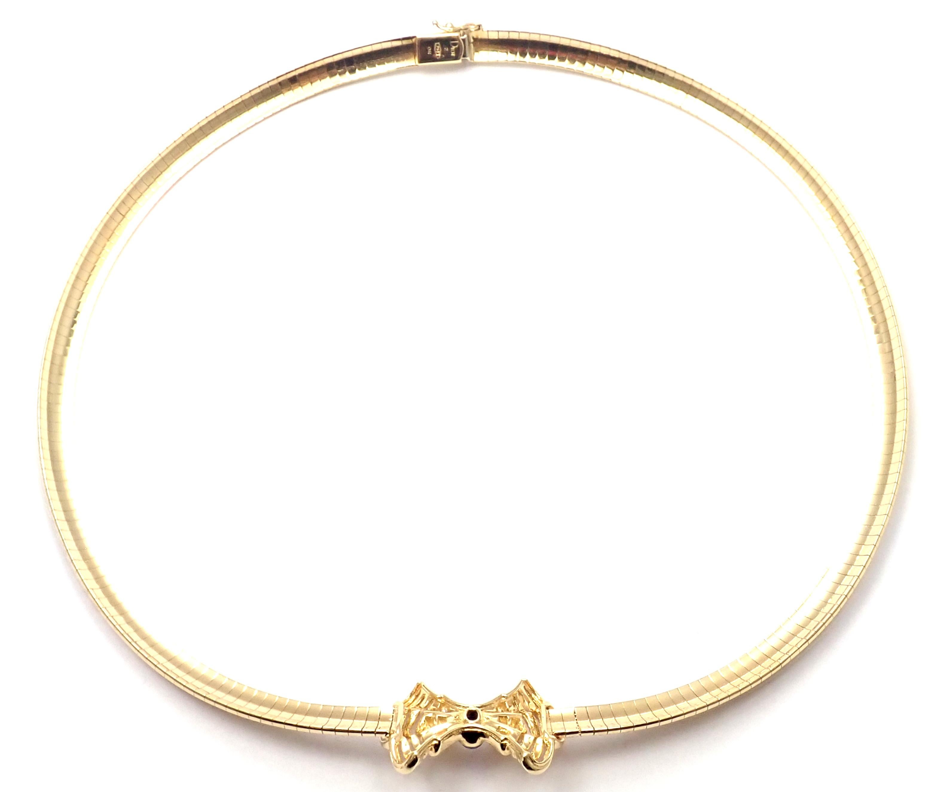 dior gold choker