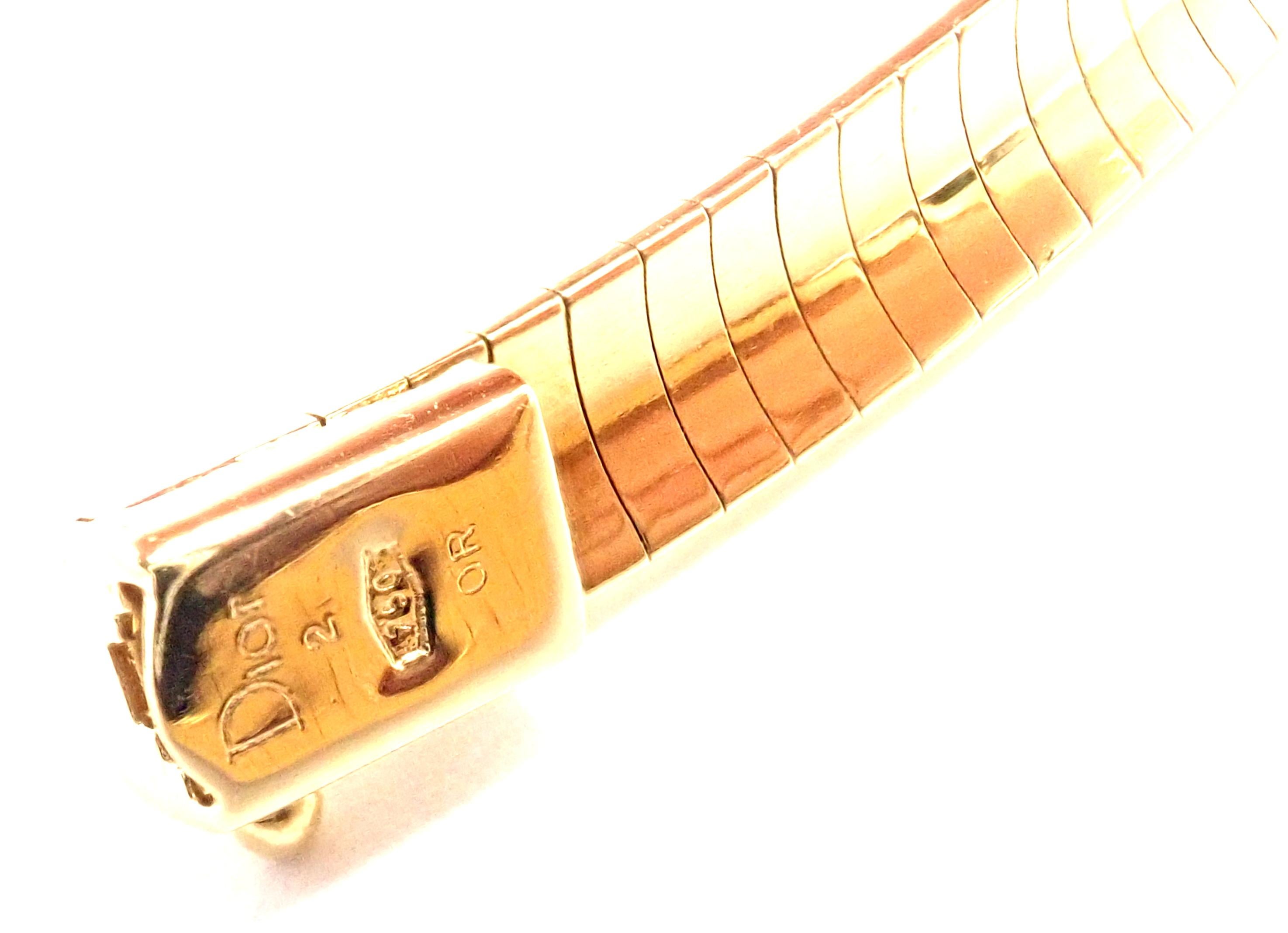 Christian Dior Collier avec nœud en or jaune, diamants et saphirs en vente 3
