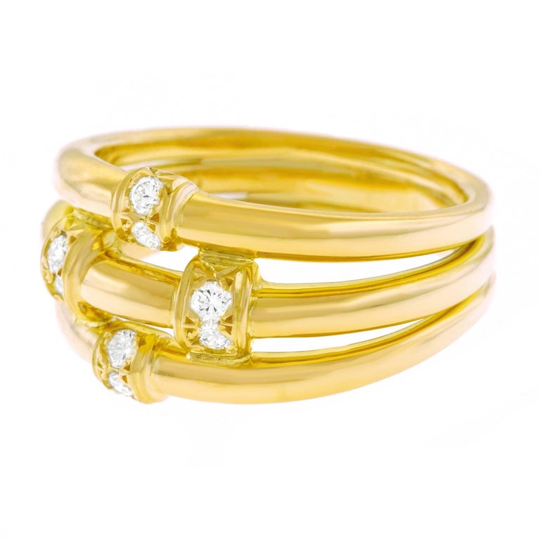 Christian Dior Diamond Set Gold Ring at 1stDibs christian dior ring