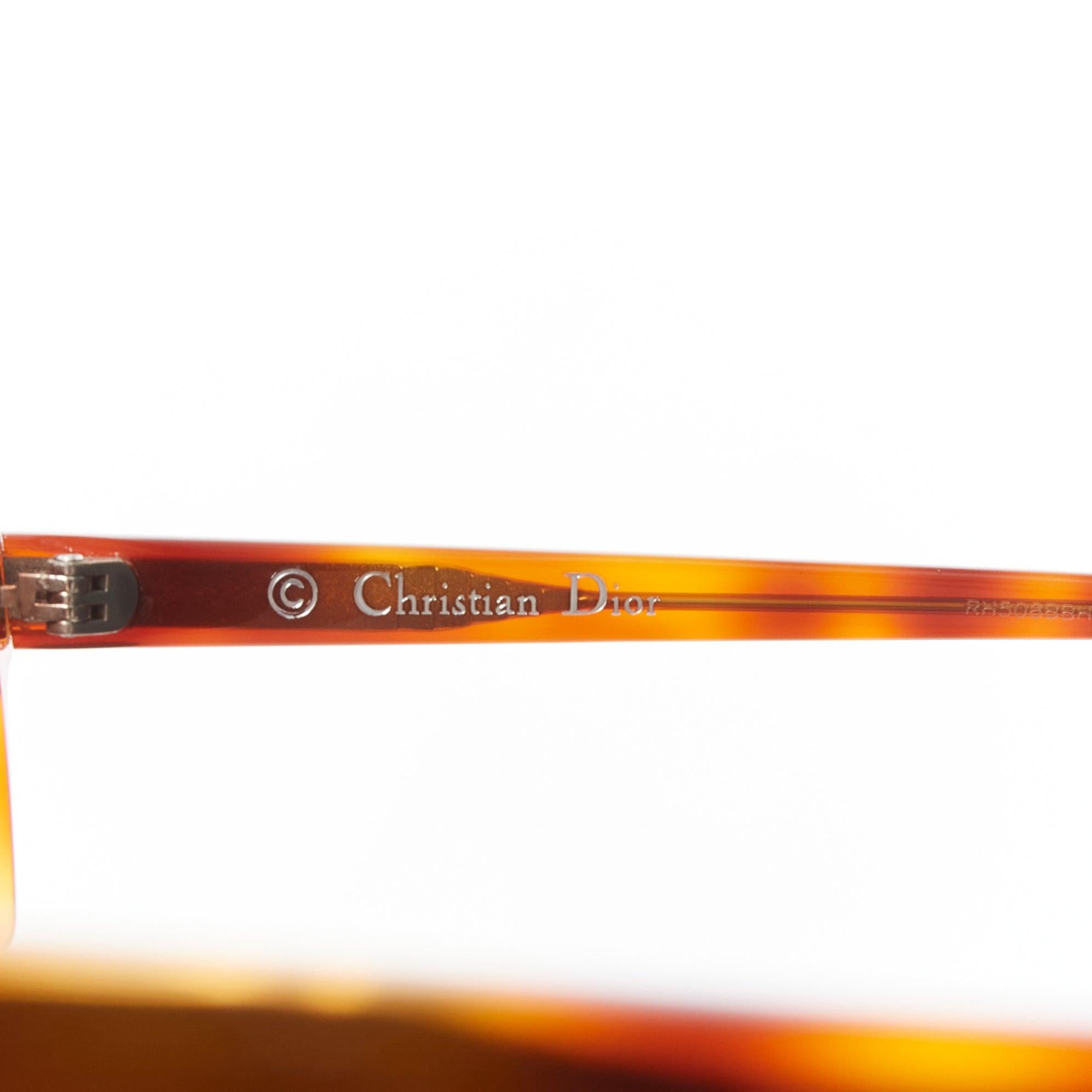  CHRISTIAN DIOR Lunettes de soleil Dior Abstract à monture marron et verres gris Pour femmes 