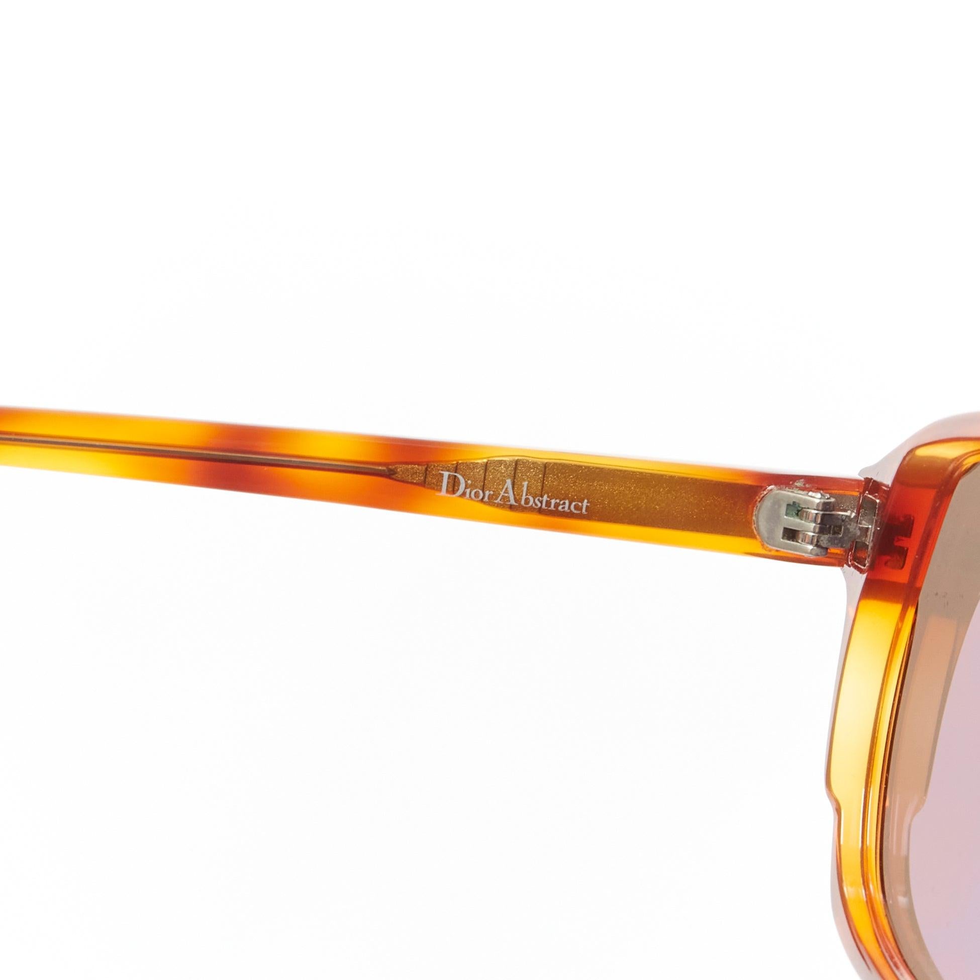 CHRISTIAN DIOR Lunettes de soleil Dior Abstract à monture marron et verres gris 1