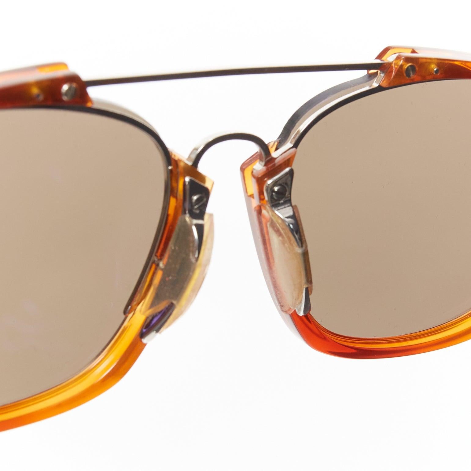 CHRISTIAN DIOR Lunettes de soleil Dior Abstract à monture marron et verres gris 2