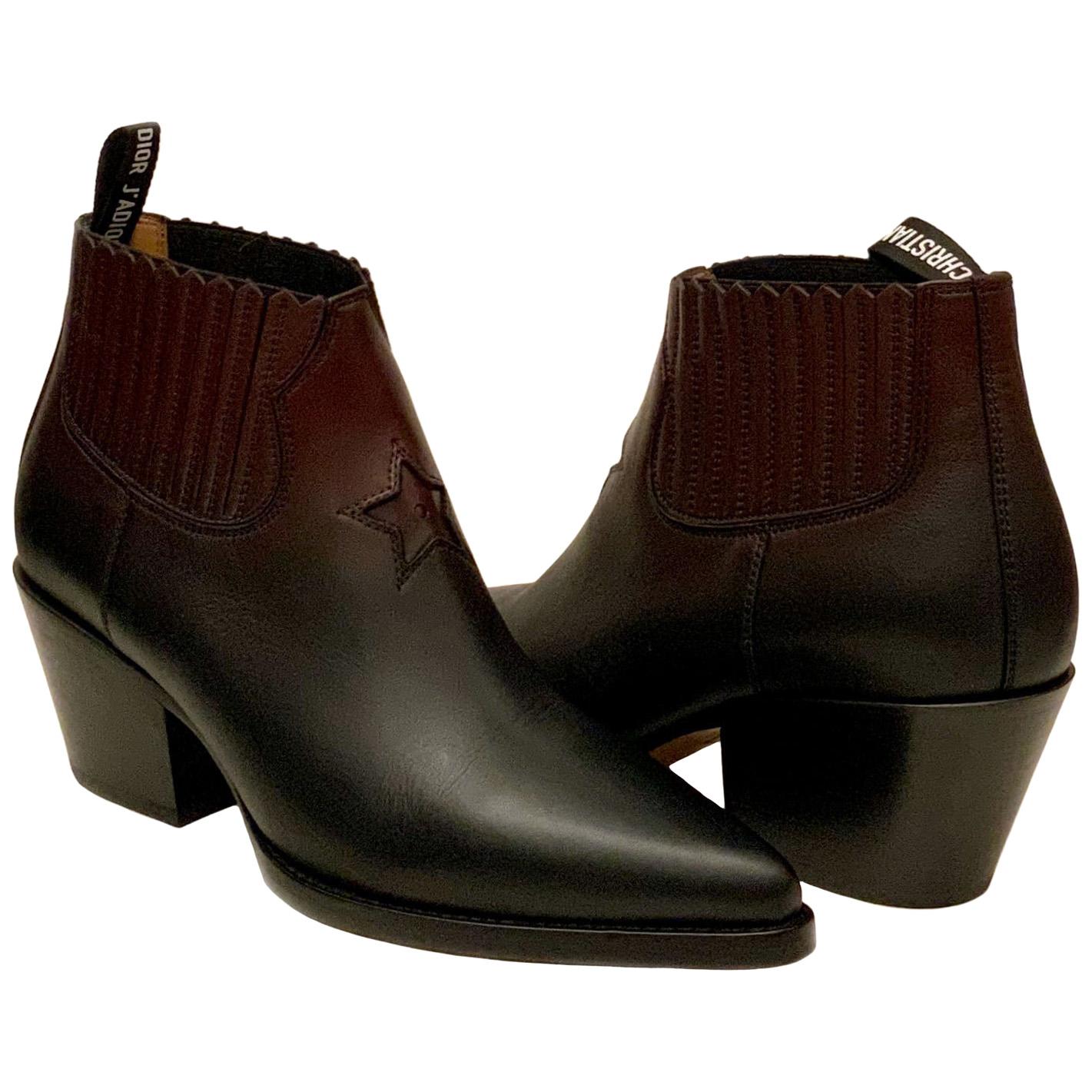 Dior Empreinte Boot Black Supple Calfskin  DIOR US