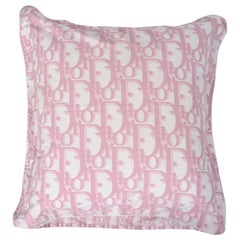 Christian Dior "Dior Oblique" Paspelierter Rand Kissenbezug