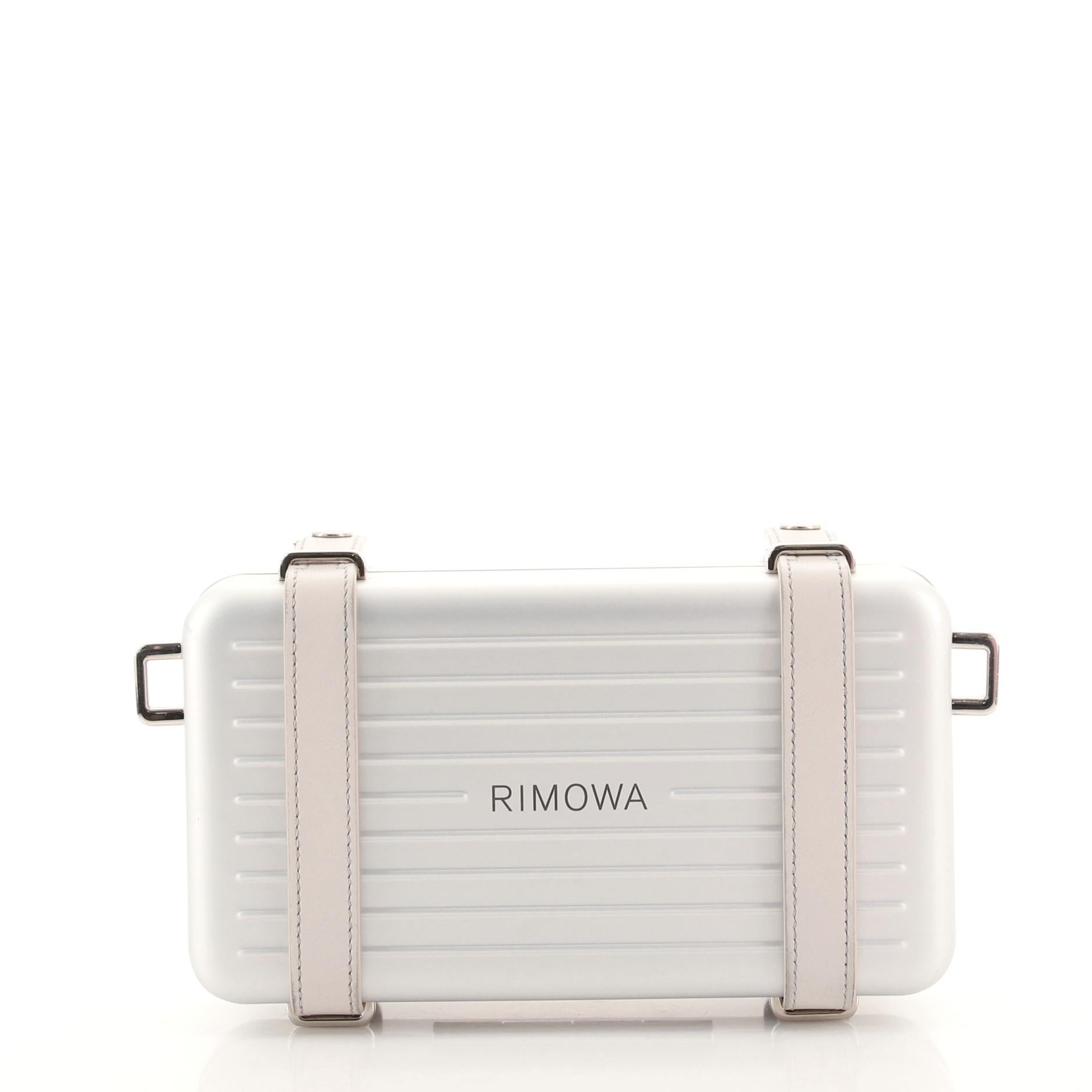 Christian Dior x Rimowa Personal Clutch aus Aluminium im Zustand „Gut“ in NY, NY