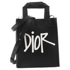Christian Dior Dior x Shawn Stussy D-Dior Tote Leather with Applique Small
