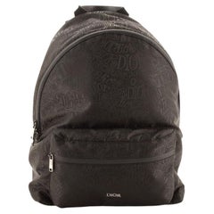 Christian Dior Dior x Shawn Stussy Rider Rucksack aus besticktem Nylon groß
