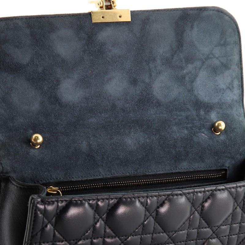 Christian Dior Dioraddict Flap Bag Cannage Quilt Lambskin Medium In Good Condition In NY, NY