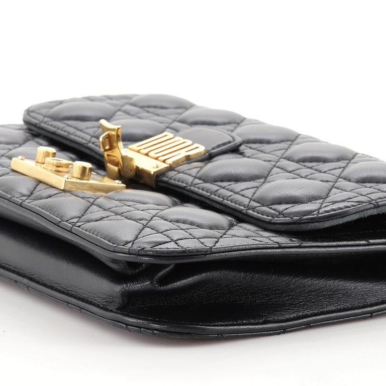 Christian Dior Dioraddict Flap Bag Cannage Quilt Lambskin Medium
