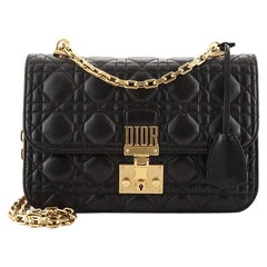 Christian Dior Dioraddict Flap Bag Cannage Quilt Lambskin Medium