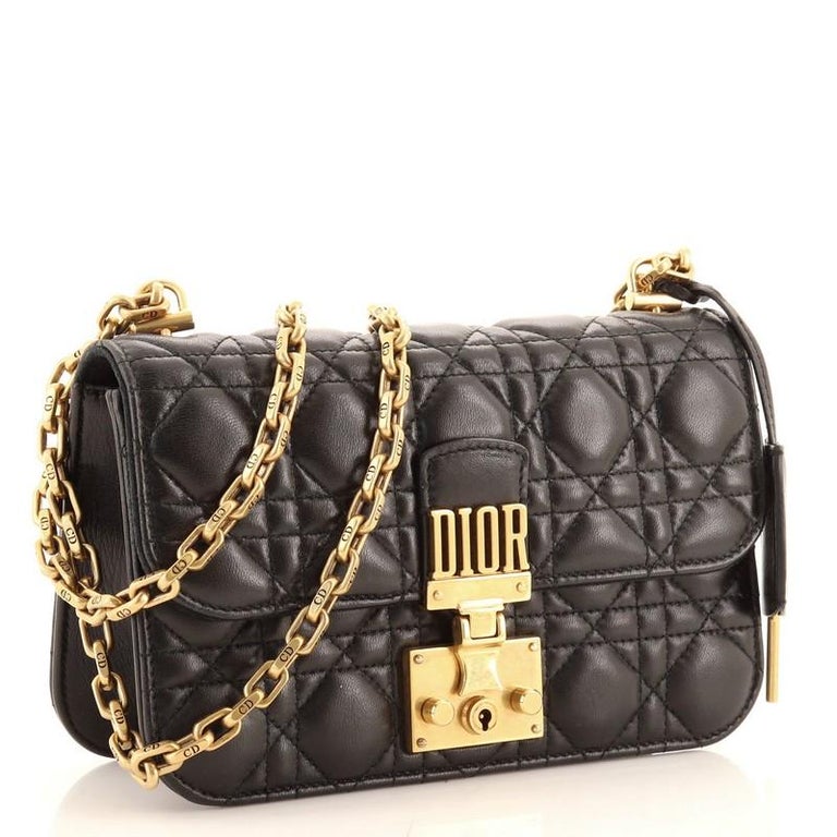 Christian Dior Dioraddict Flap Bag Cannage Studded Leather Medium at  1stDibs
