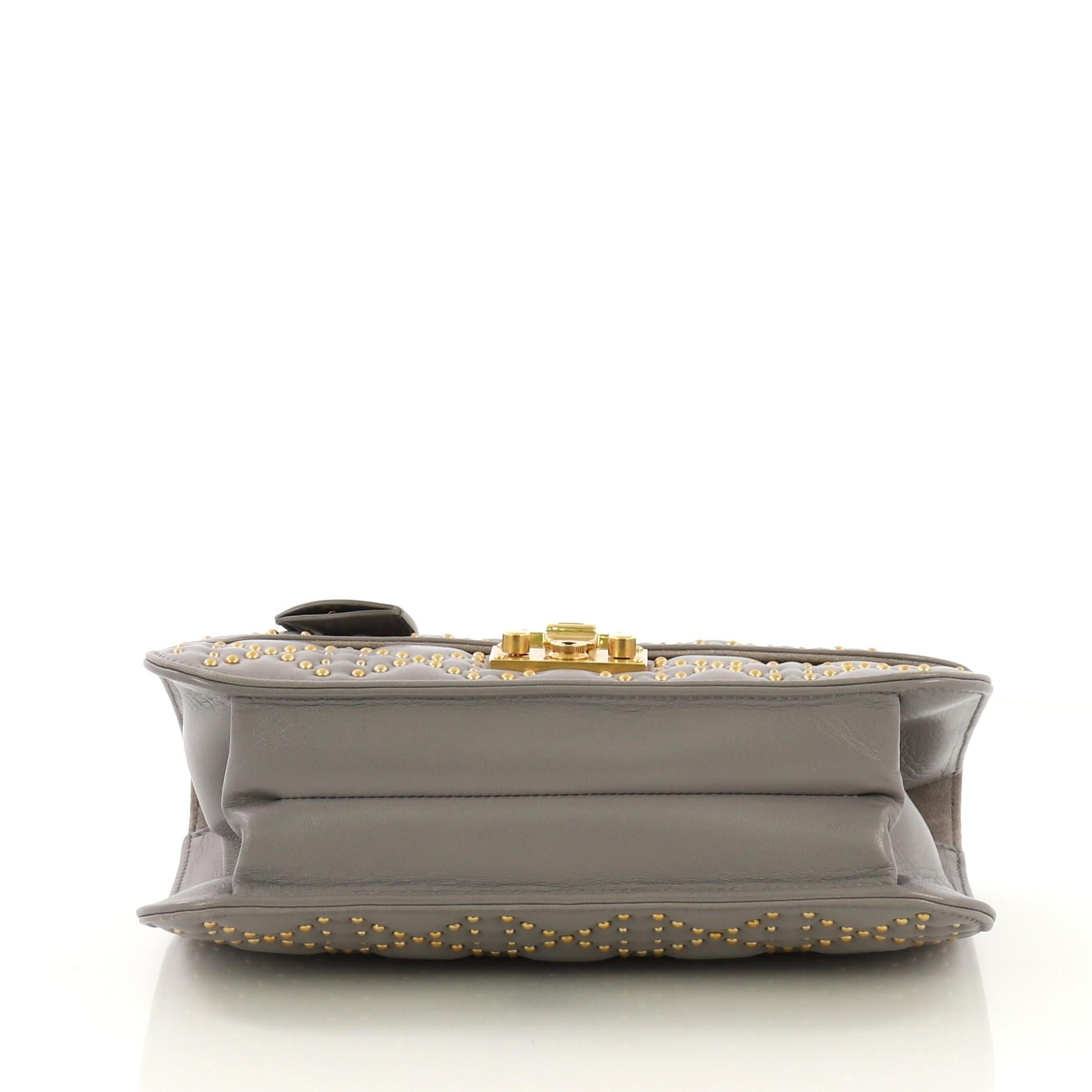 Christian Dior Dioraddict Flap Bag Cannage Studded Leather Medium at