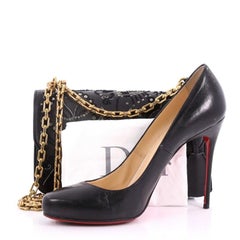 Christian Dior Dioraddict Flap Bag Embellished Leather Small
