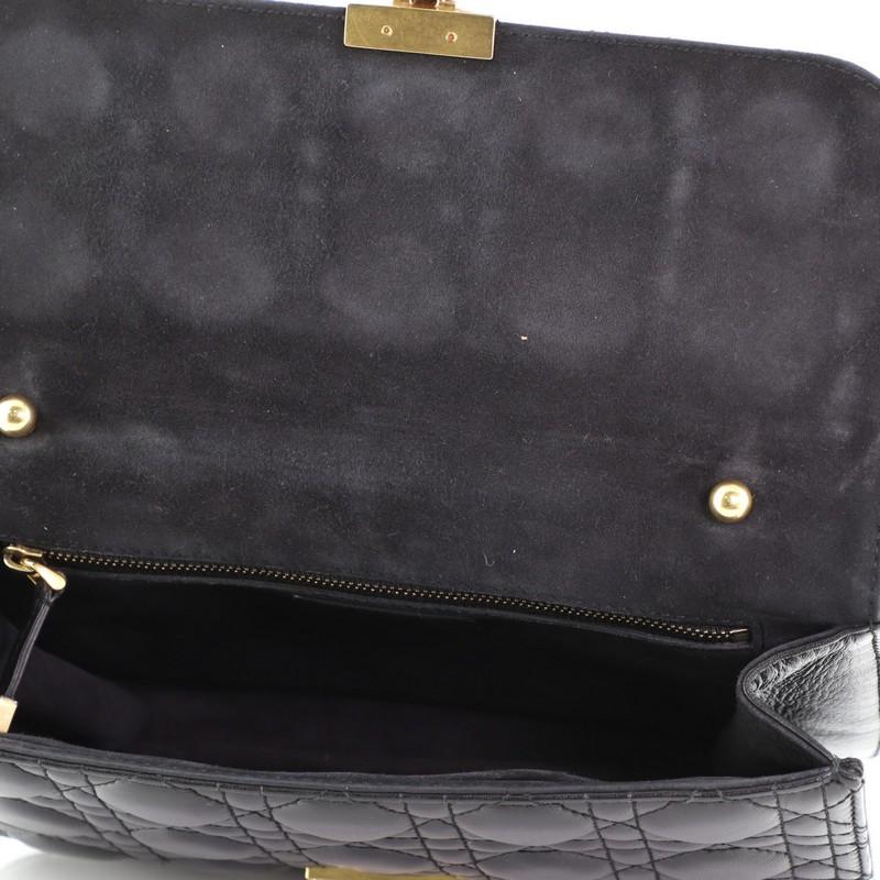 Christian Dior Dioraddict Flap Bag with Strap Cannage Quilt Lambskin Medi In Good Condition In NY, NY