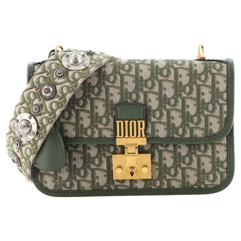 Christian Dior Dioraddict Flap Bag with Strap Oblique Canvas Medium For ...
