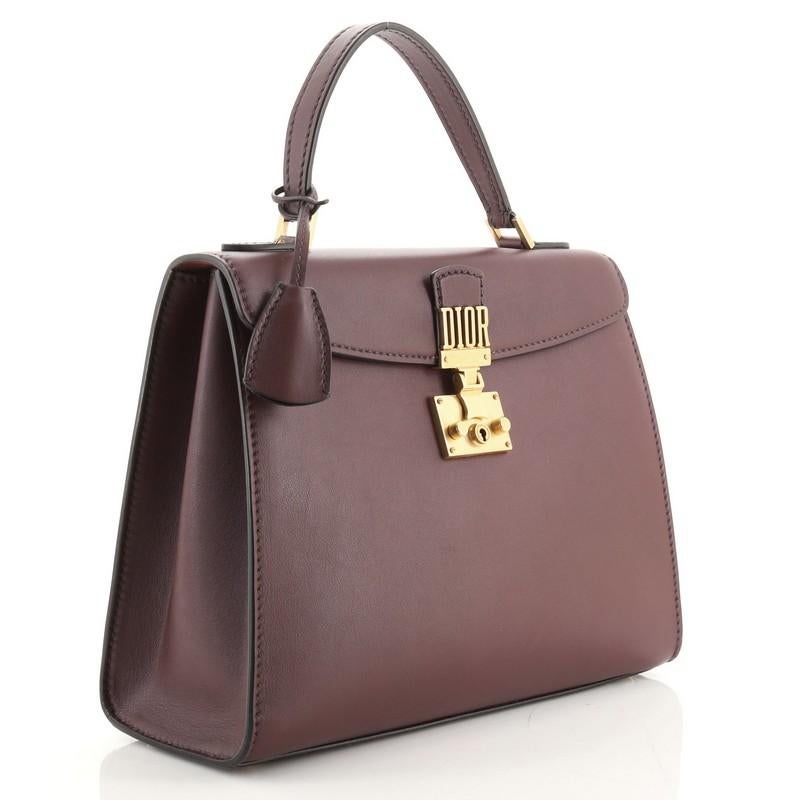 Christian Dior Dioraddict Top Handle Bag Leder Medium (Schwarz)