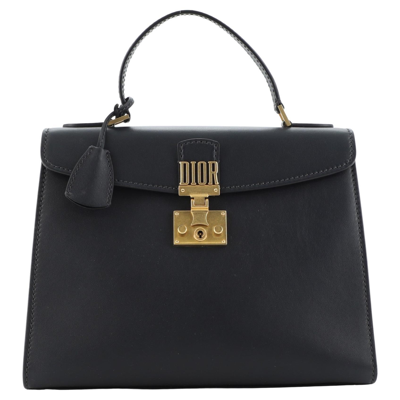 Christian Dior Dioraddict Top Handle Bag Leather Medium