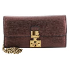 Christian Dior Dioraddict Wallet on Chain Leather Long