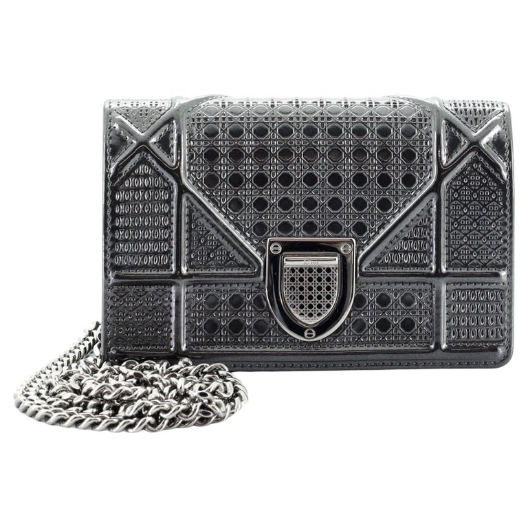Christian Dior Diorama Flap Bag Cannage Embossed Calfskin Baby For Sale at  1stDibs