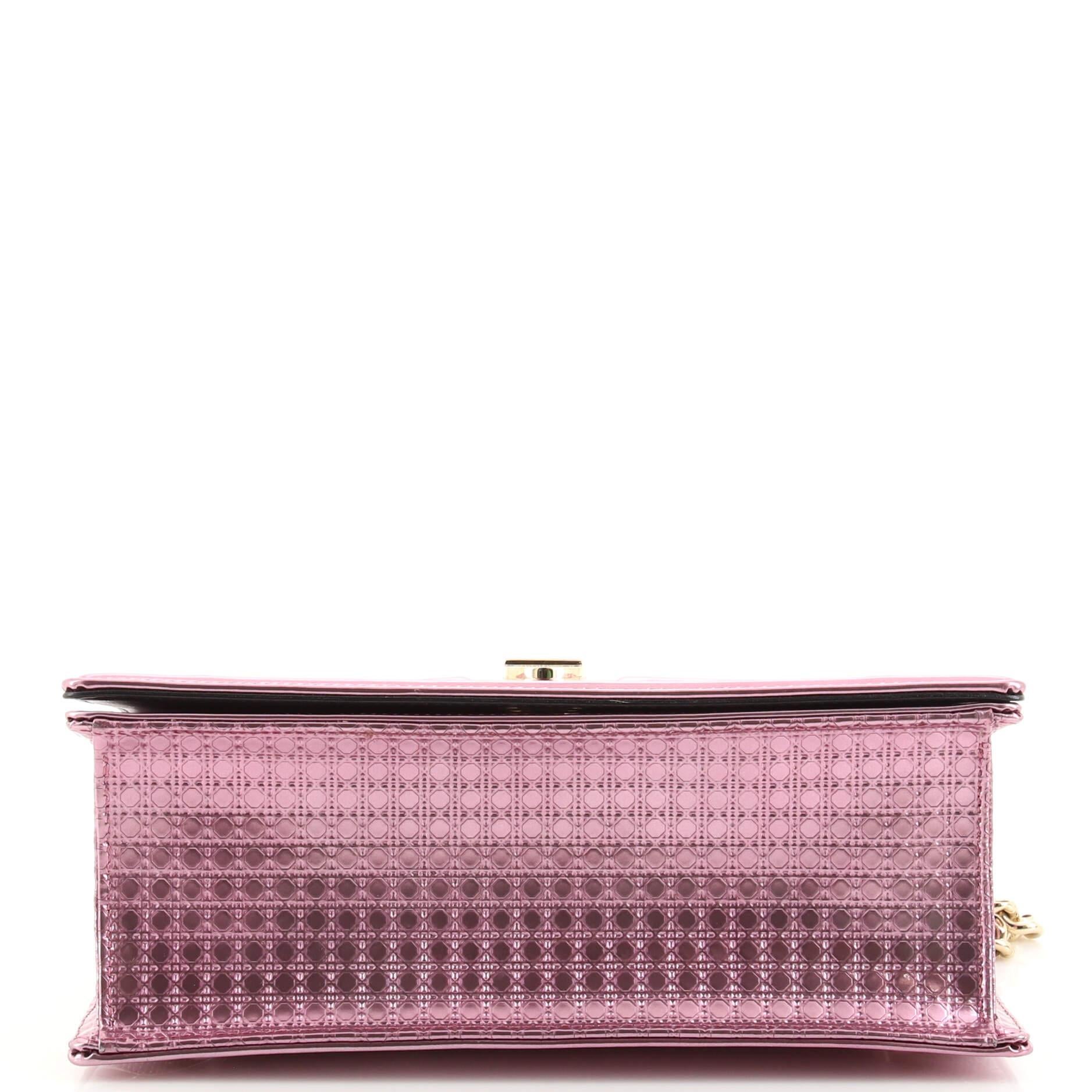 Women's or Men's Christian Dior Diorama Flap Bag Cannage Embossed Calfskin Medium