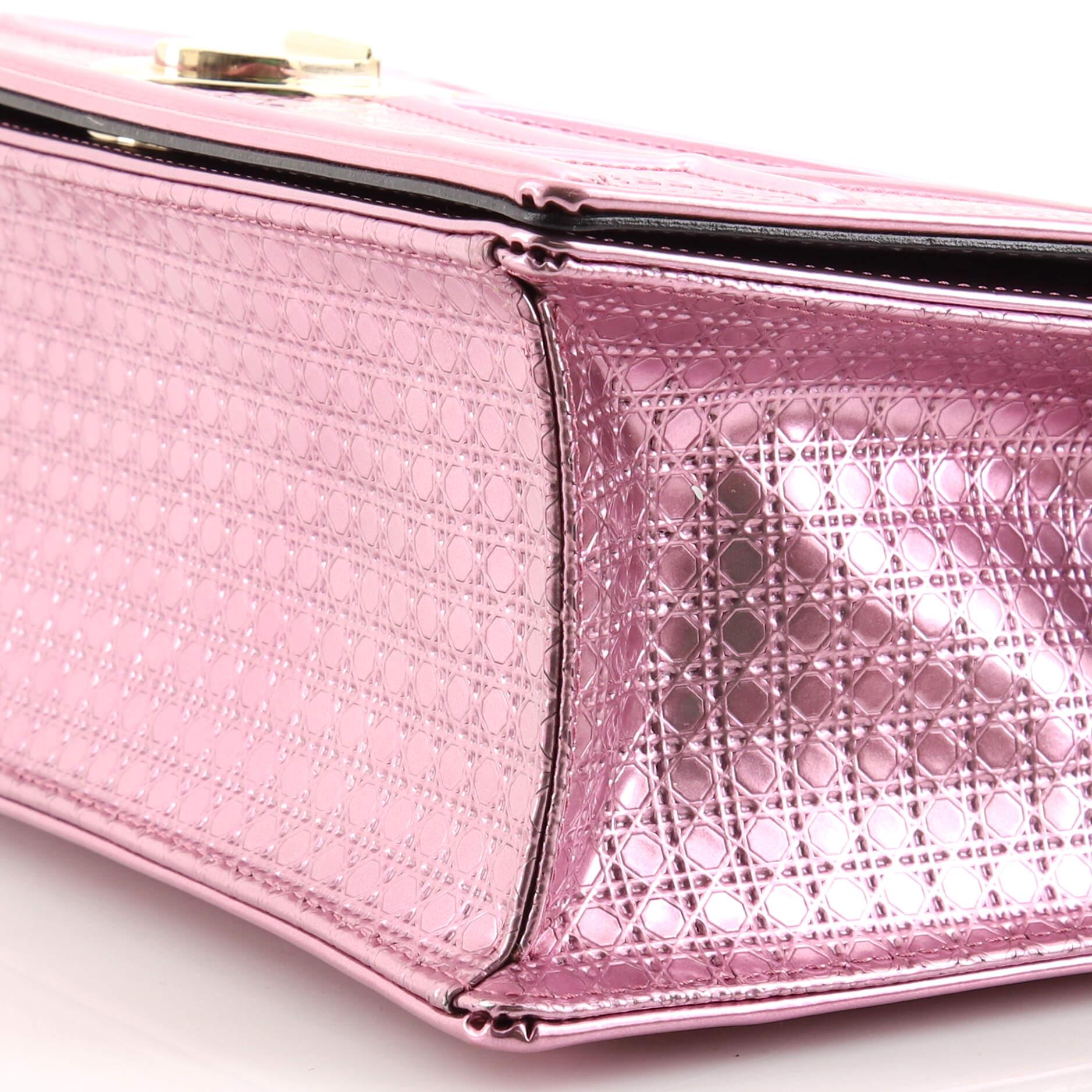 Christian Dior Diorama Flap Bag Cannage Embossed Calfskin Medium 2