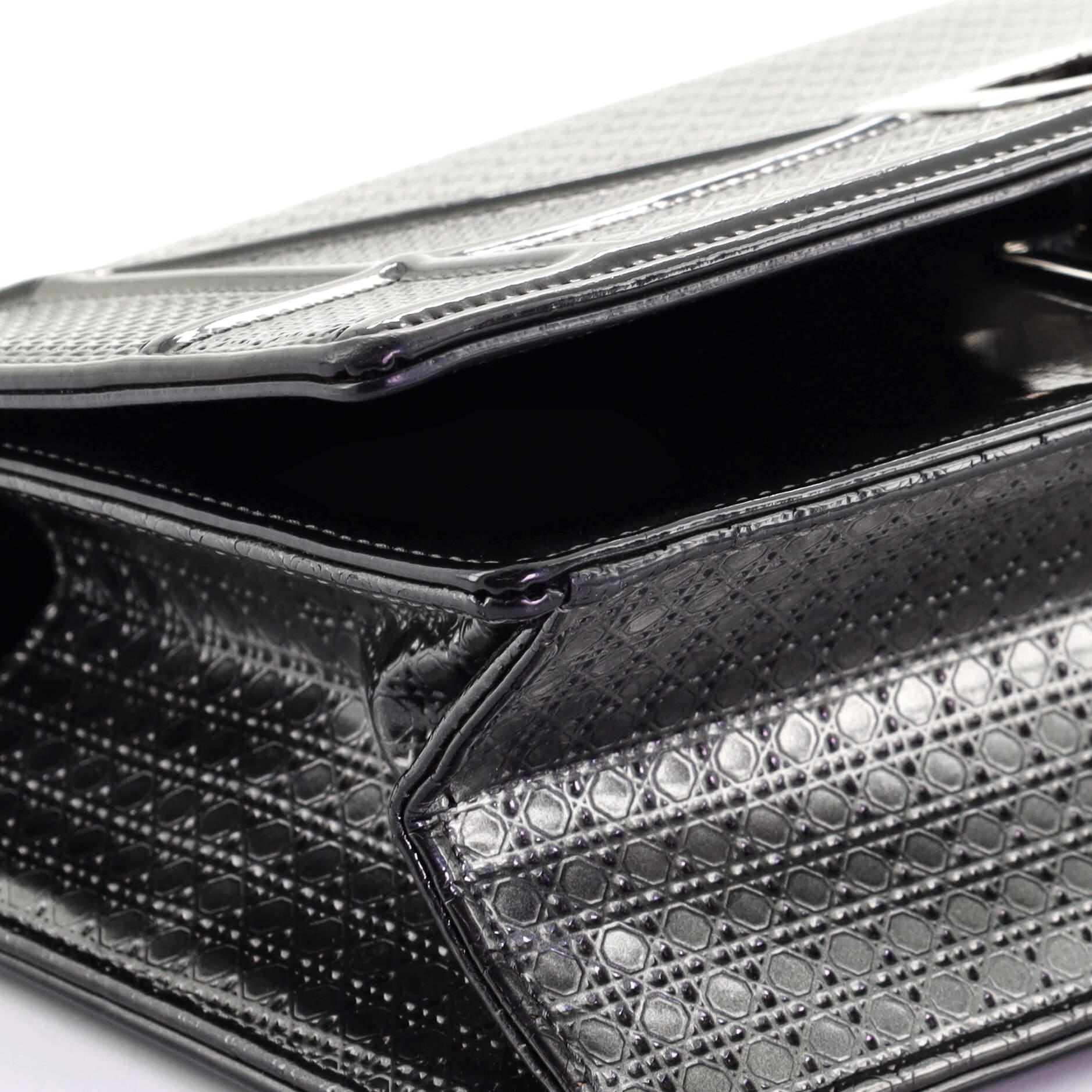 Christian Dior Diorama Flap Bag Cannage Embossed Calfskin Medium 2