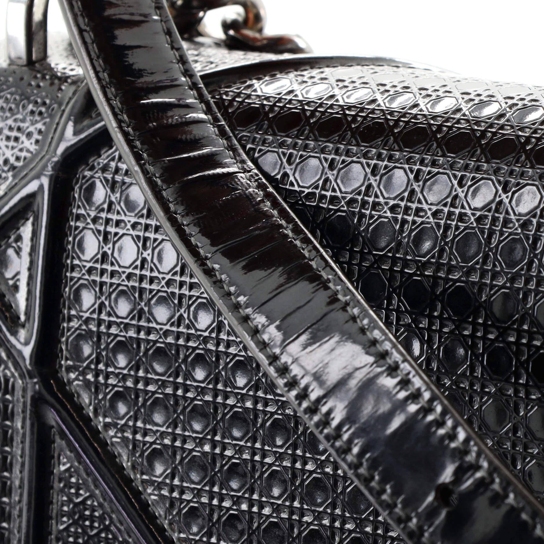Christian Dior Diorama Flap Bag Cannage Embossed Calfskin Medium 3