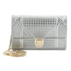 Christian Dior Diorama Flap Bag Cannage Embossed Calfskin Mini