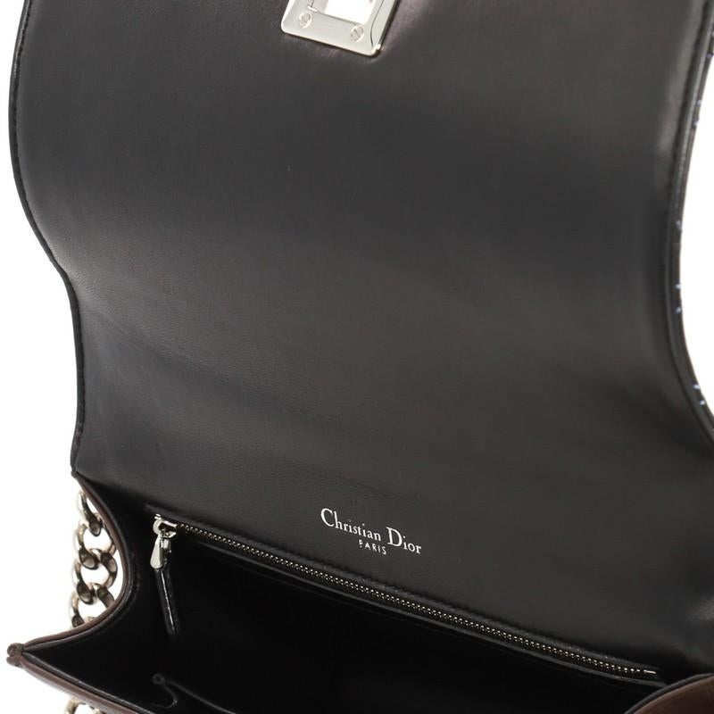 Christian Dior Diorama Flap Bag Cannage Embroidered Leather Medium 1