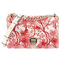 Christian Dior Diorama Flap Bag Embroidered Leather Small